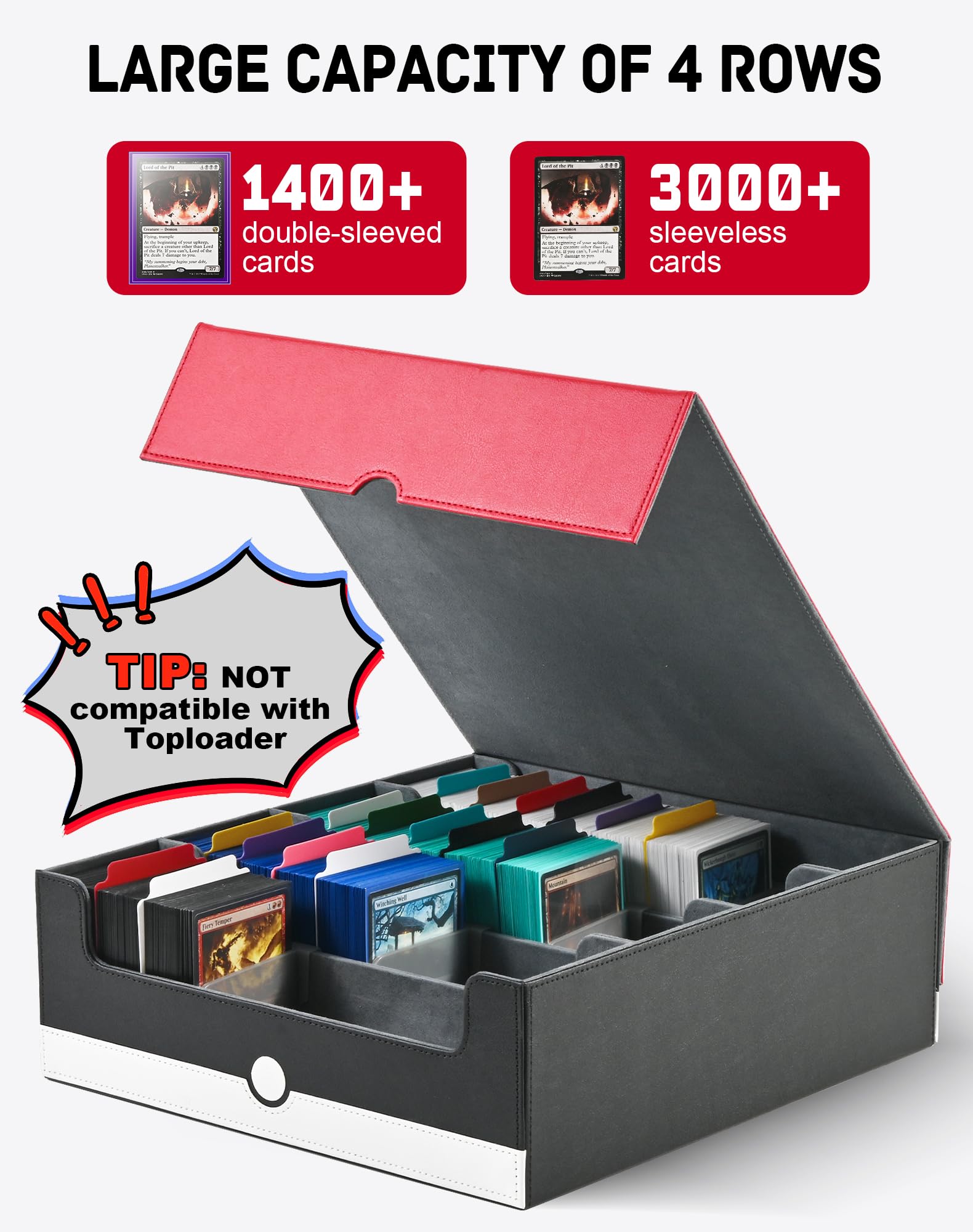 Amazon.co.jp: ZLCA MTG PTCG Card Storage Box Commander Deck Box